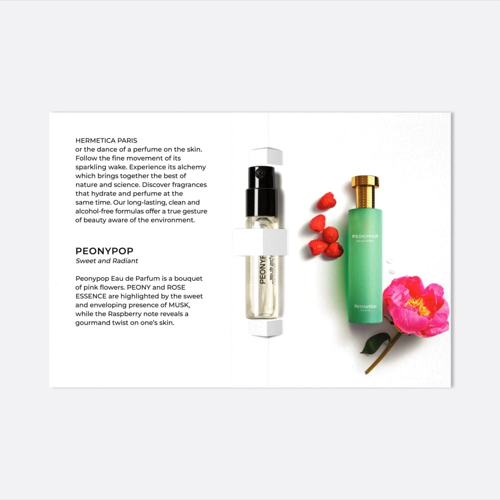 Hermetica Paris | Peonypop - Eau de Parfum Sample 1.5ml - Card